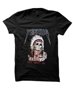 Yeezus Indian Skull T-Shirt