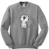 White Cat Sweatshirt