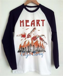 Heart Vintage Baseball T-shirt