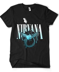 Nirvana band Guitar T-shirt