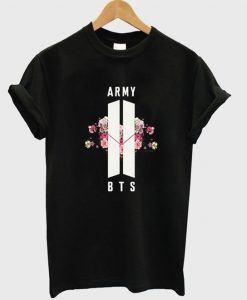 BTS Army Floral Merch T-shirt