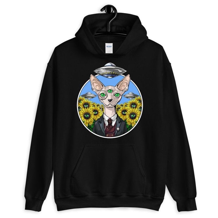 Psychedelic Sphynx Cat Hoodie