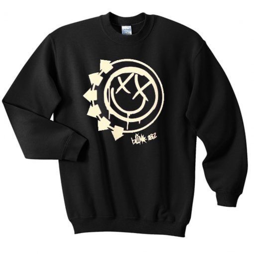 Blink 182 Band Smiley Sweatshirt