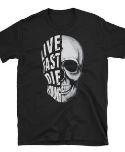 Die young half skull T-shirt