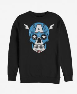 Captain America Face Sweatshirt