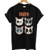 Hiss Cat Kiss Parody T-shirt