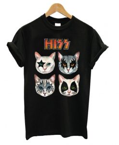 Hiss Cat Kiss Parody T-shirt