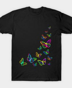 Butterfly Scratch Art T-shirt