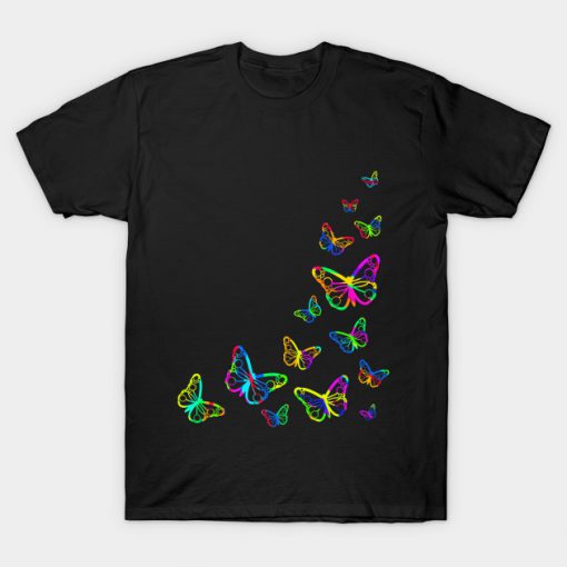 Butterfly Scratch Art T-shirt