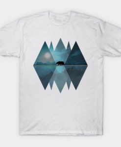Geometric Nature Bear T-shirt