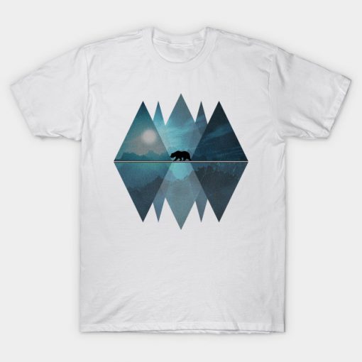 Geometric Nature Bear T-shirt