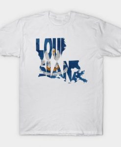 Louisiana Typo Map T-shirt