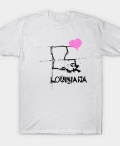 Love Louisiana State T-shirt