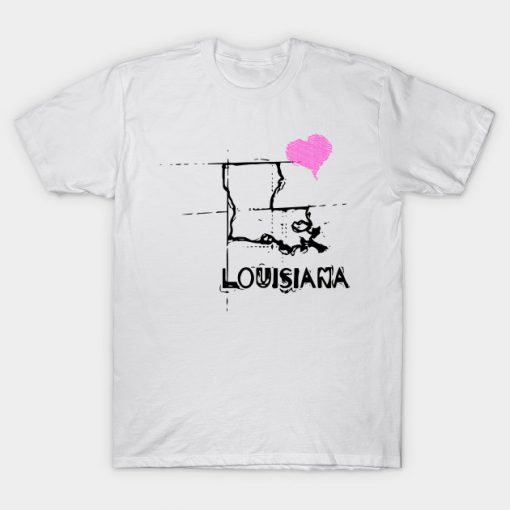 Love Louisiana State T-shirt