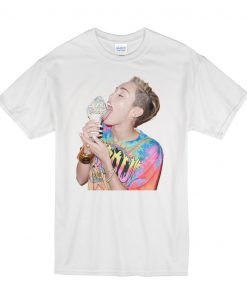 Miley Cyrus Licking Ice Cream T-shirt