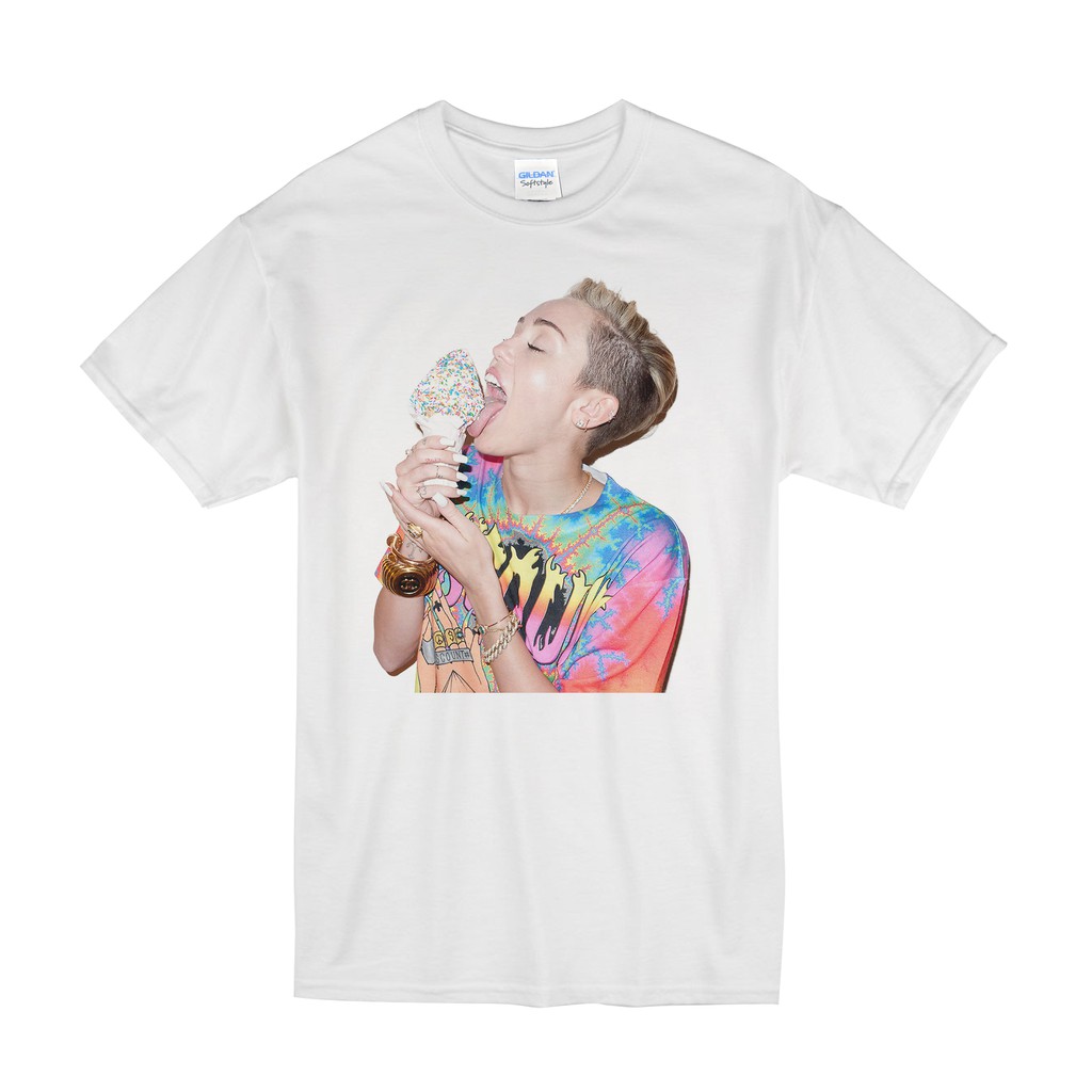 Miley Cyrus Licking Ice Cream T-shirt