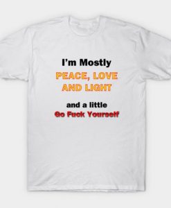 Peace Love And Light T-shirt