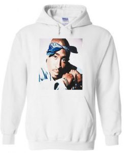 Tupac Blue Rags Hoodie