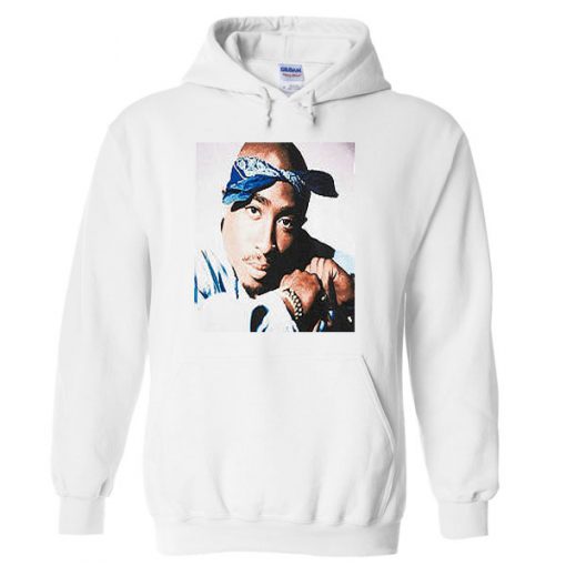 Tupac Blue Rags Hoodie