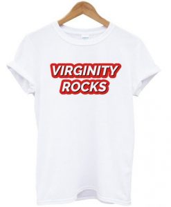 Virginity Rocks Red T-shirt