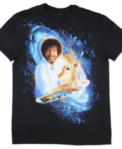 Bob Ross Galaxy Painting Graphic T-Shirt