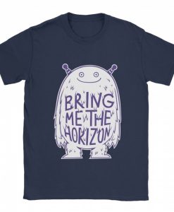 Bring Me The Horizon Purple Monster T-shirt Navy