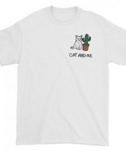 Cranky Cat Cactus Graphic T-shirt