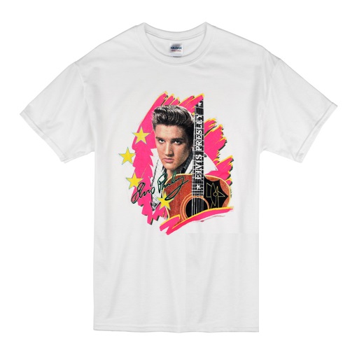 Elvis Presley The King Vintage With Guitar T-shirt