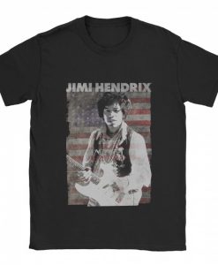 Jimi Hendrix USA Flag T-shirt