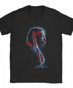 Jimi Hendrix Watercolor Graphic T-shirt