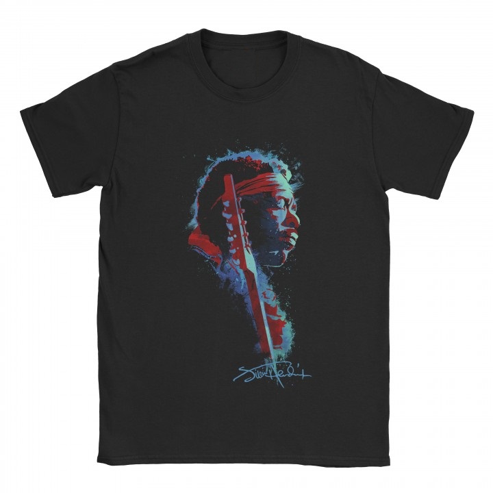 Jimi Hendrix Watercolor Graphic T-shirt