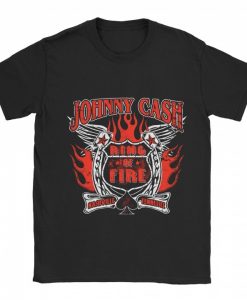 Johny Cash Ring Of Fire Nashville Tennessee T-shirt