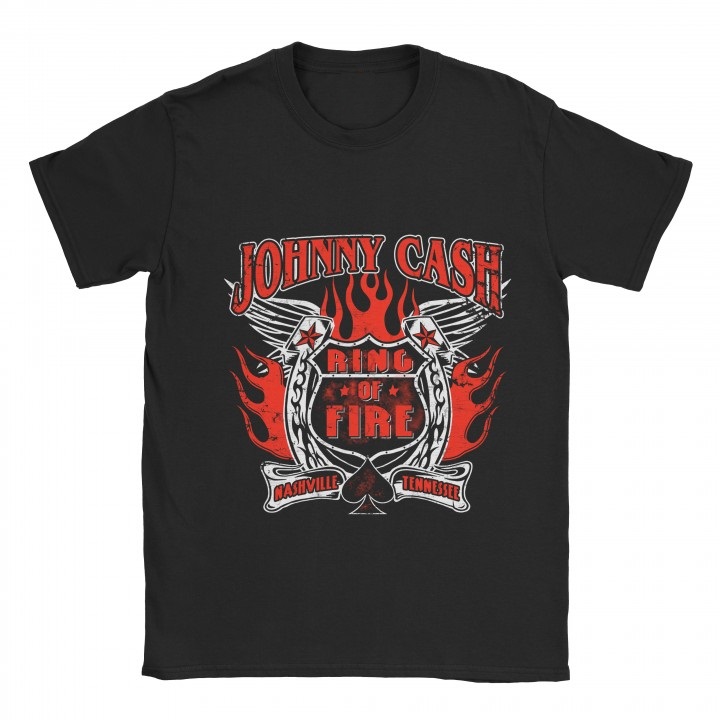 Johny Cash Ring Of Fire Nashville Tennessee T-shirt