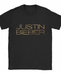 Justin Bieber Gold Type T-shirt