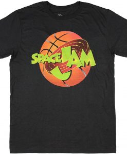 Looney Tunes Space Jam Logo Men's Black T-Shirt