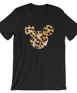 Mickey mouse art Leopard T-Shirt