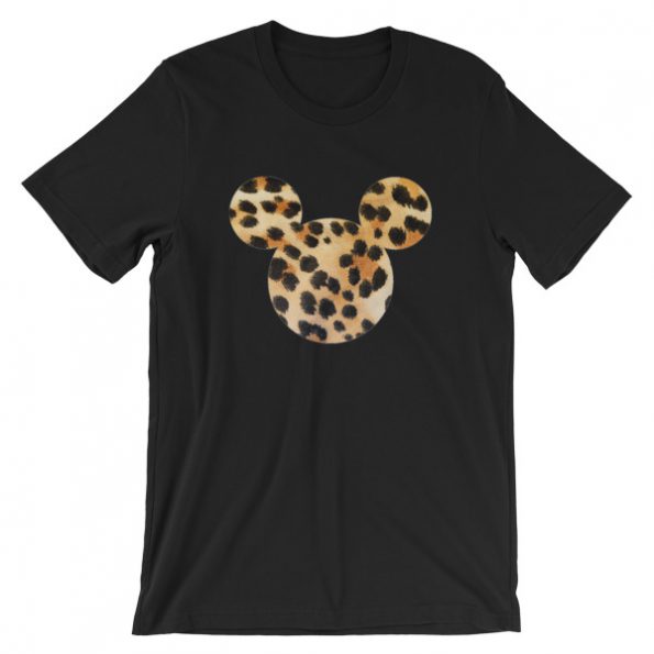 Mickey mouse art Leopard T-Shirt