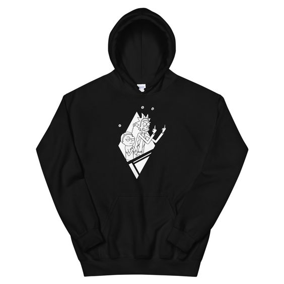 Middle Finger Rick & Morty Hoodie
