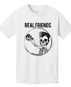 Real Friends Pizza Skeleton T-shirt