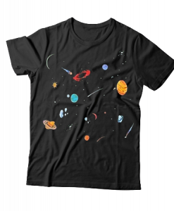 Space Planet Galaxy T-shirt