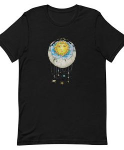Woman Sun Moon Art T-Shirt