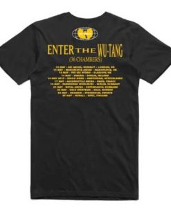 Wutang Clan Gods of Rap Tour 2019 T-shirt Back