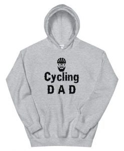 Cycling Dad Hoodie Grey
