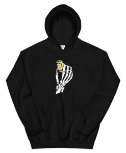 Skeleton Hand Holding A Stack of Money Unisex Hoodie