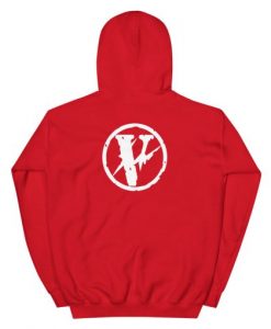 Vlone Purpose Unisex Hoodie Red Back