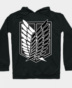 Attack on Titan BW Survey Corpse Hoodie
