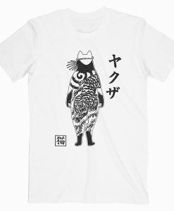 Yakuza Cat Japanese T-shirt