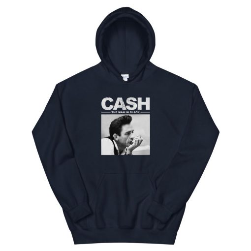 Johnny Cash The Man Is Black Unisex Hoodie