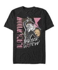 Black Widow Retro Graphic T-Shirt