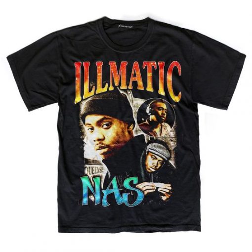 Nas Illmatic Homage Retro 90s T-shirt